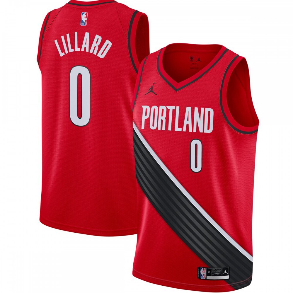Damian Lillard Portland Trail Blazers Jordan Brand 2020/21 Swingman Jersey - Statement Edition - Red-Pro Kit Vault | Brand New 26/27 Sports Jerseys
